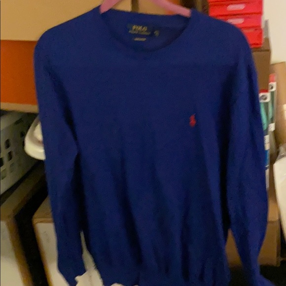 Polo ralph laureen classic swirl sweater purple M - Picture 1 of 1